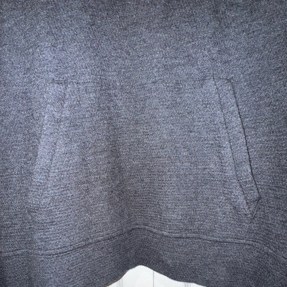 Faherty Gray Knit fold over neck front pocket long sleeve shirt. Size L GUC - Picture 4 of 10